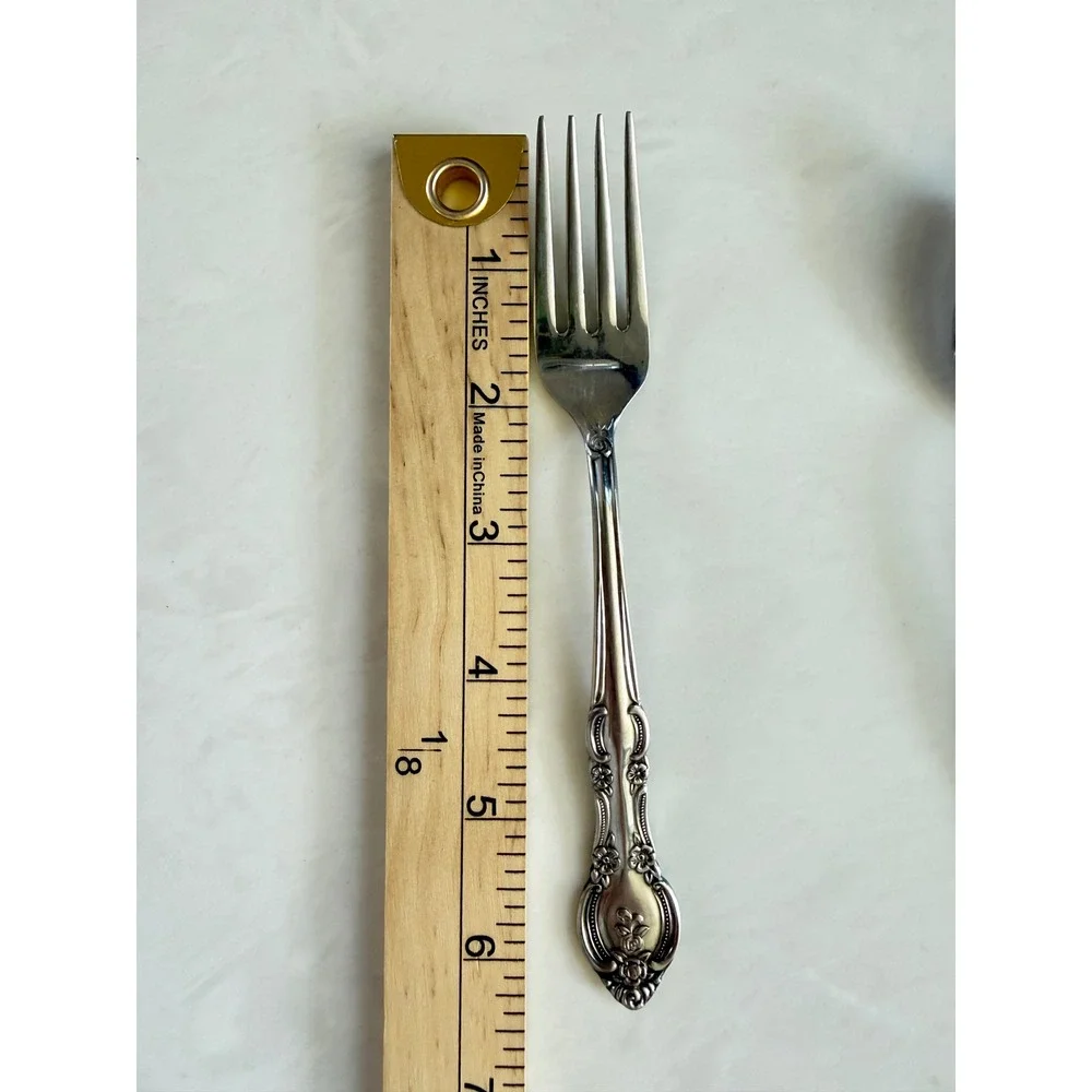 MARSEILLES FORK AND SPOON Stainless Japan Floral Flatware Replacement Pieces